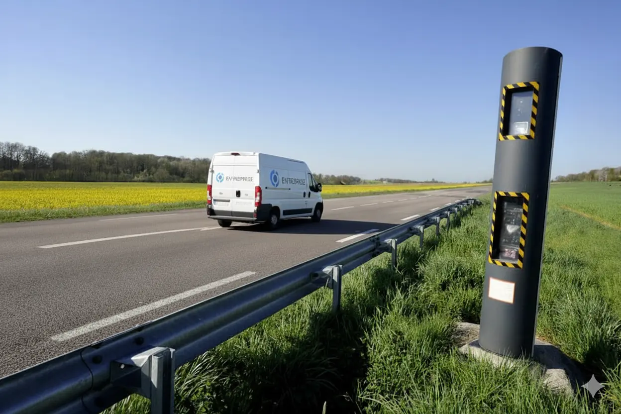 infractions-vehicule-professionel Véhicule d'entreprise flashé par radar automatique - illustration de l'obligation de désignation du conducteur en droit routier