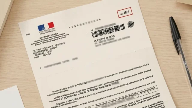 Lettre 48SI : comprendre l’invalidation du permis de conduire pour solde de points nul